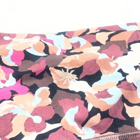 Athleta Pink and Brown Floral Leggings - Picture 6 of 11